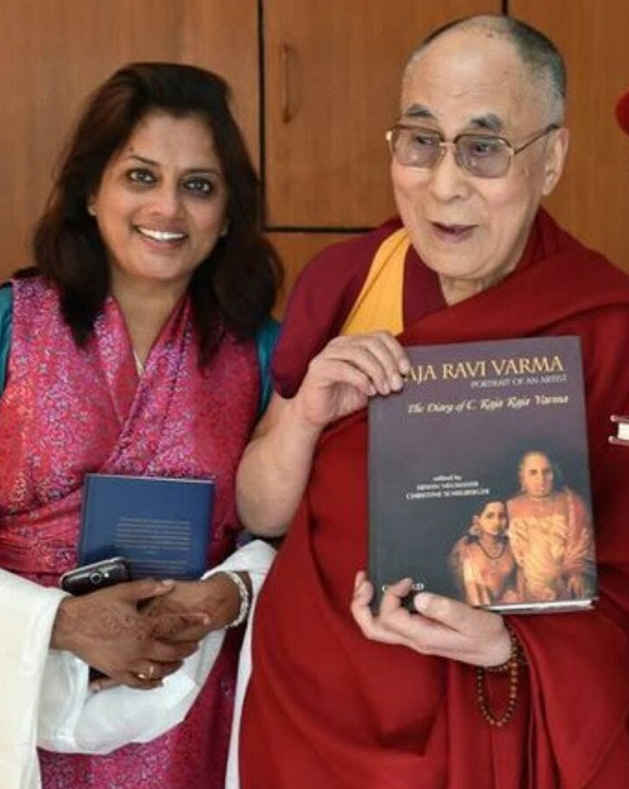 Jaya Sarkar with the Dalai Lama