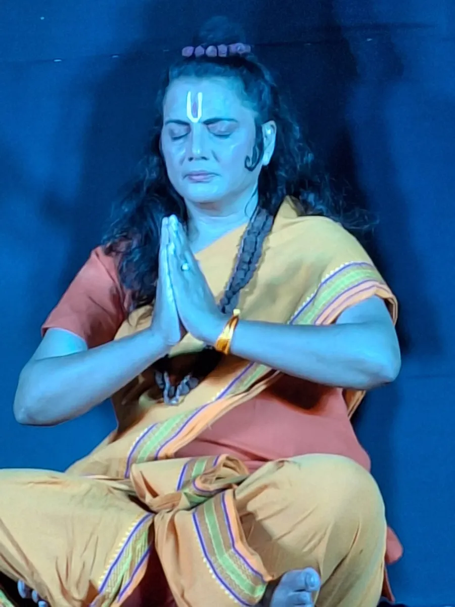 Jaya Sarkar at a gathering of creative artists and intellectuals